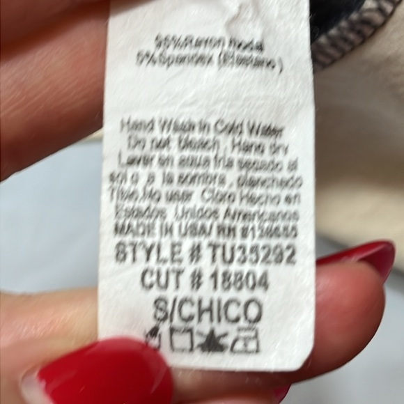 Tua oversized baggy tunic black gray tan striped Scoop Neck slouch boxy Flowy S - Picture 8 of 10